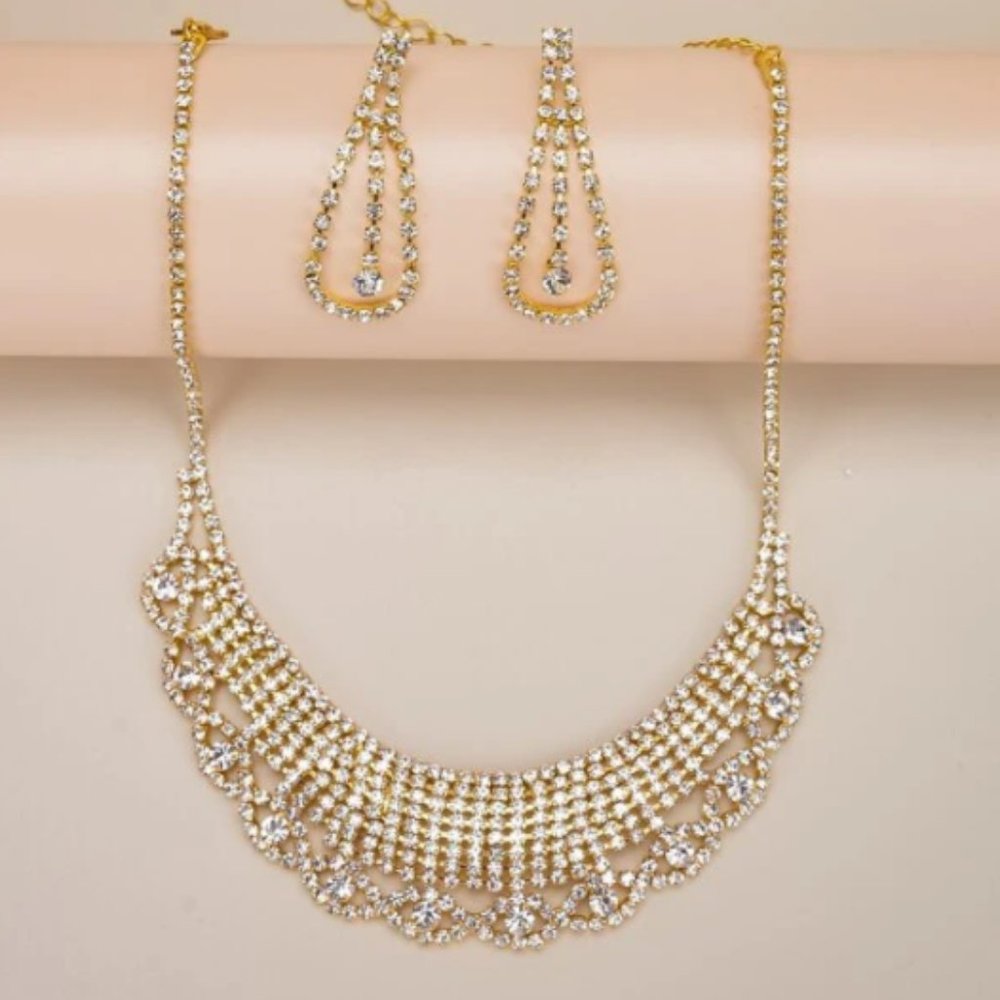 Best Gift Rhinestone Jewelry Set - Picture 2 of 6
